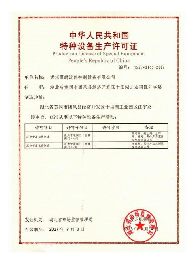 Production license